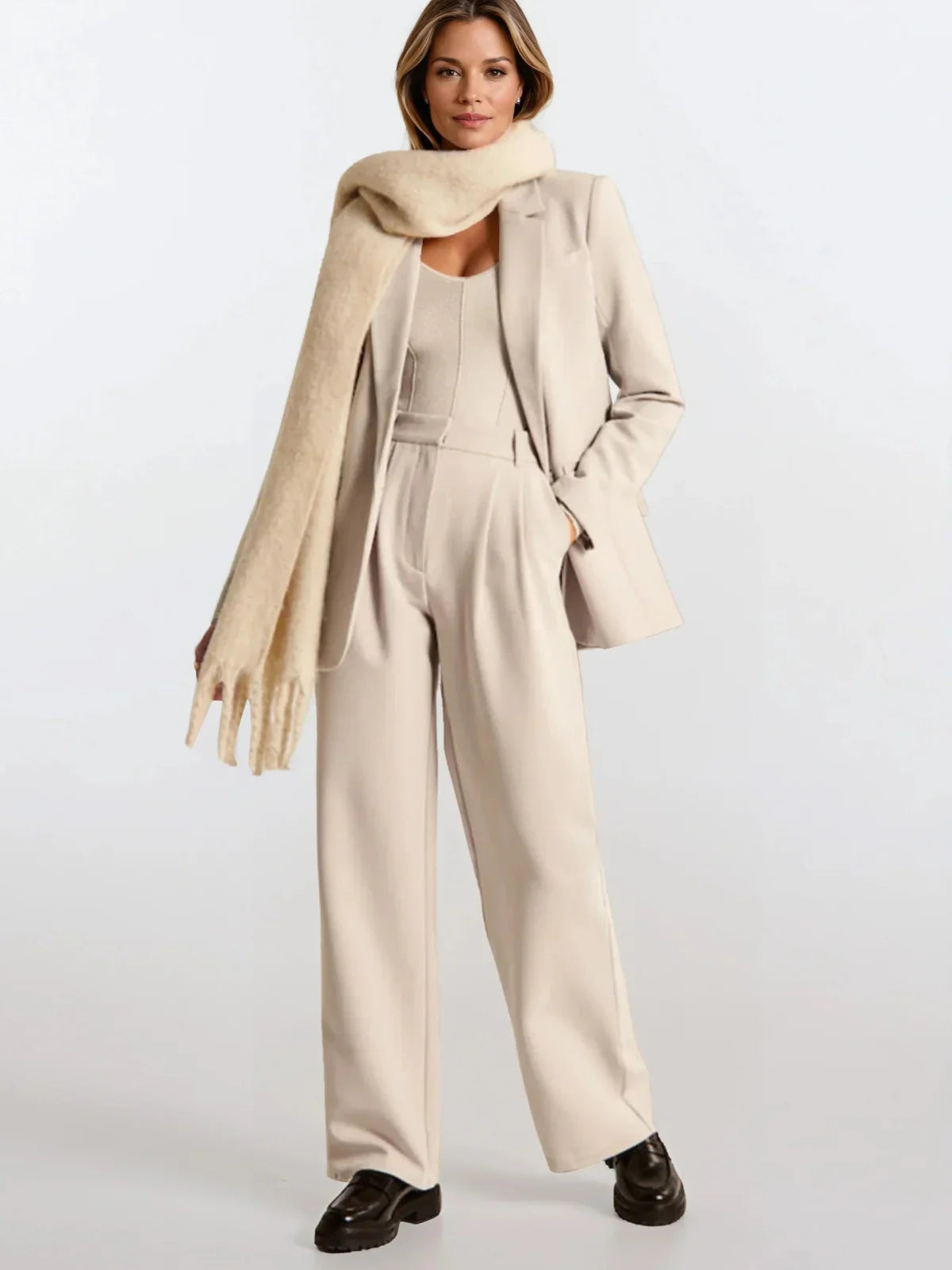 High Waist Wide-leg Pants