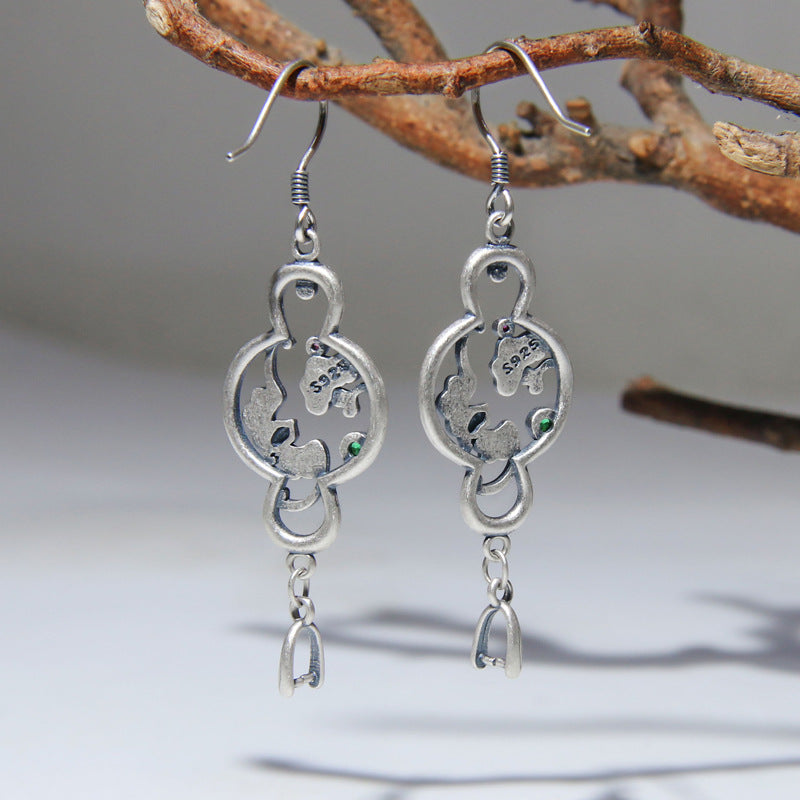 Vintage Silver Drop Earrings