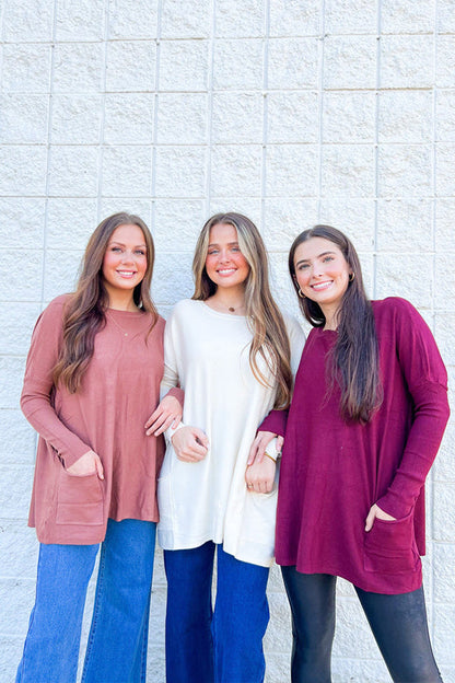 Boyfriend Pocket Sweater