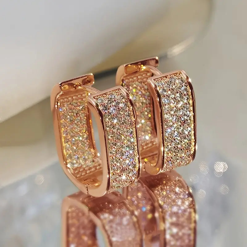 Crystal Hoop Earrings