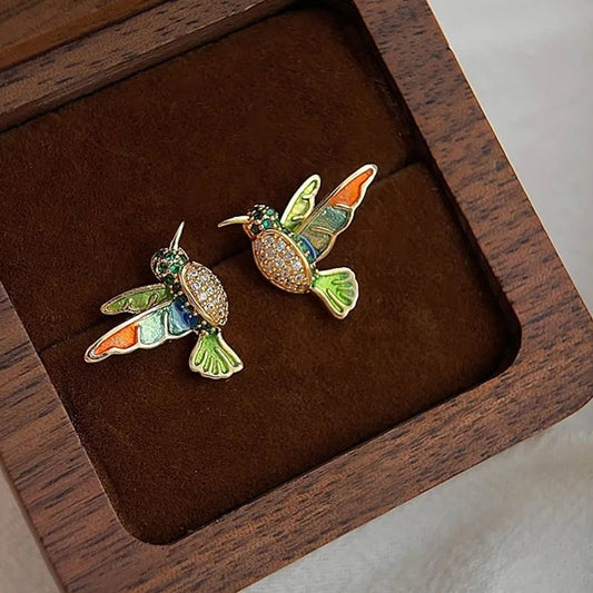 Elegant Hummingbird Earrings