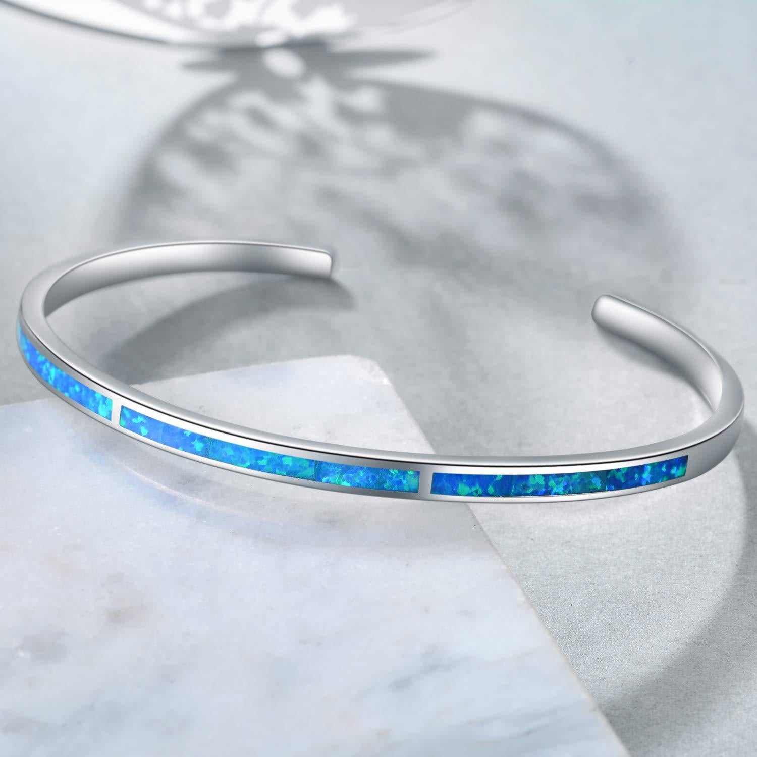 Blue Opal Cuff Bracelet