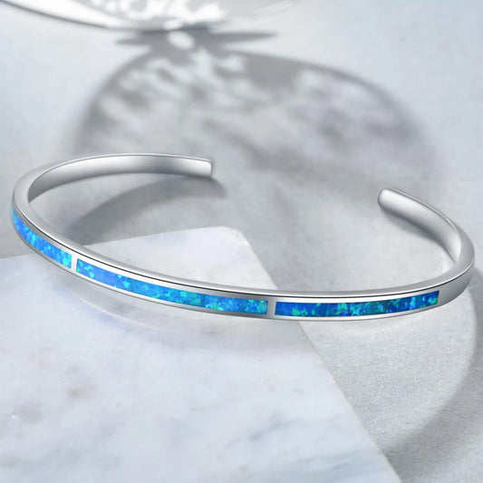 Blue Opal Cuff Bracelet