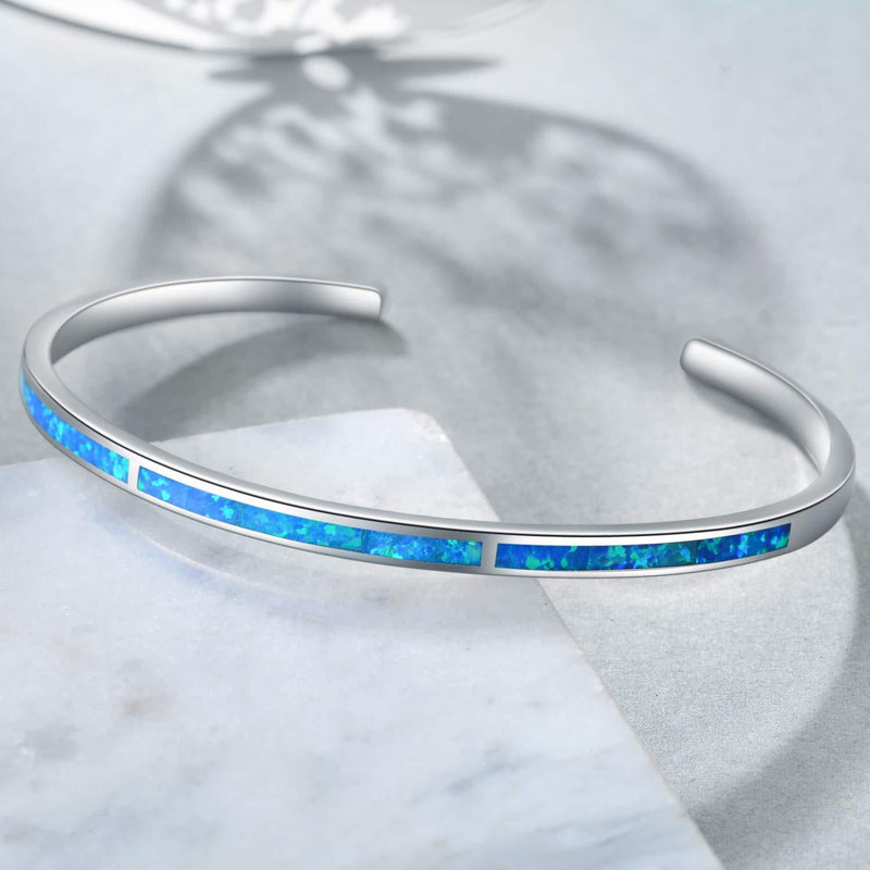 Blue Opal Cuff Bracelet