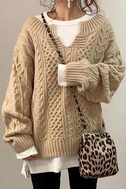 Pattern Knit Sweater