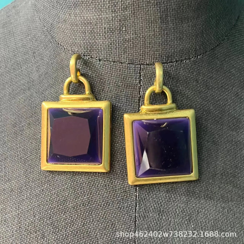 Vintage Amethyst Earrings