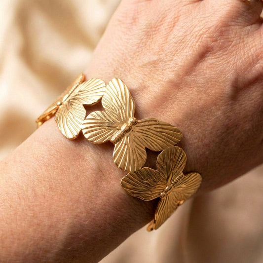Vintage Butterfly Cuff Bracelet