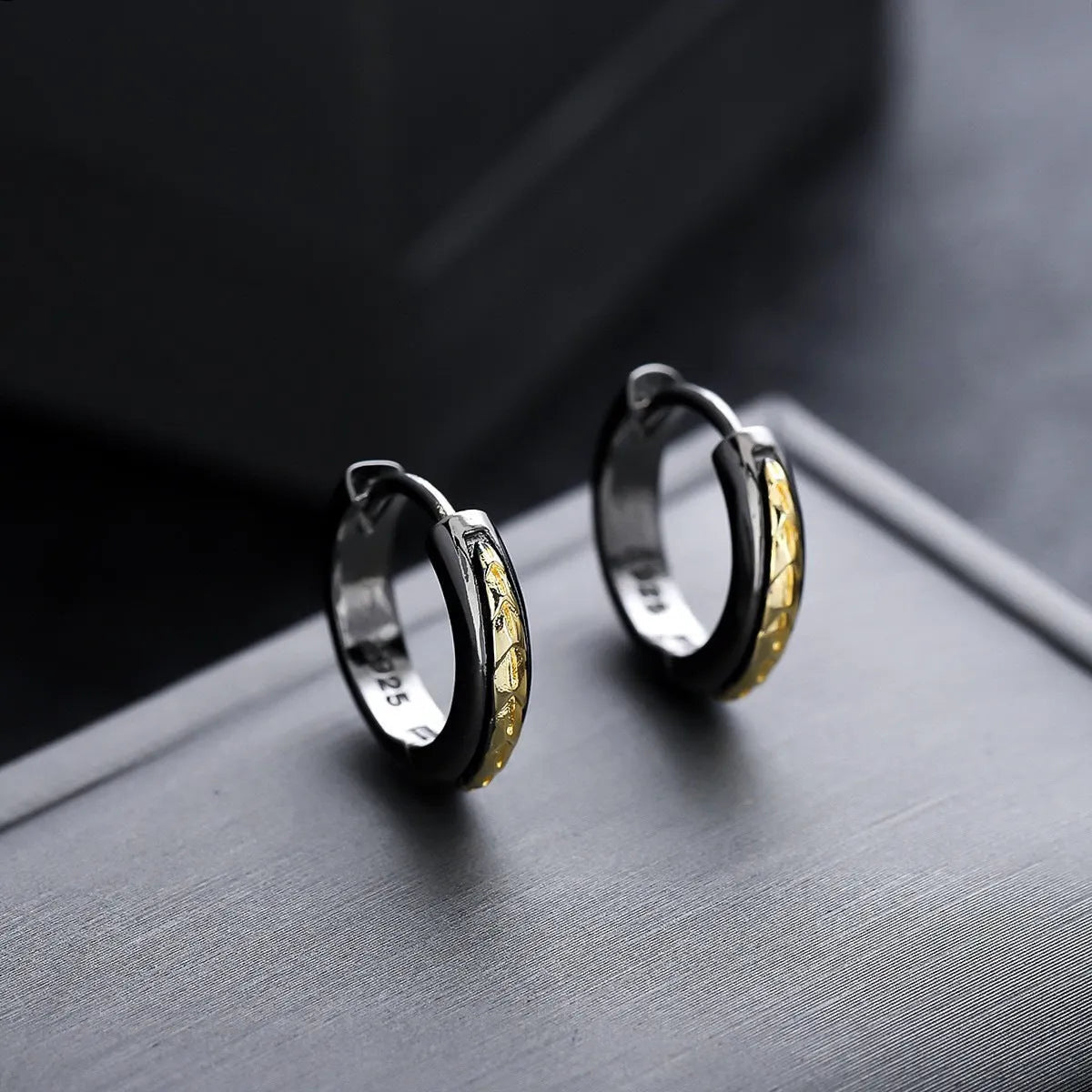 Classic Two Tone Earrings