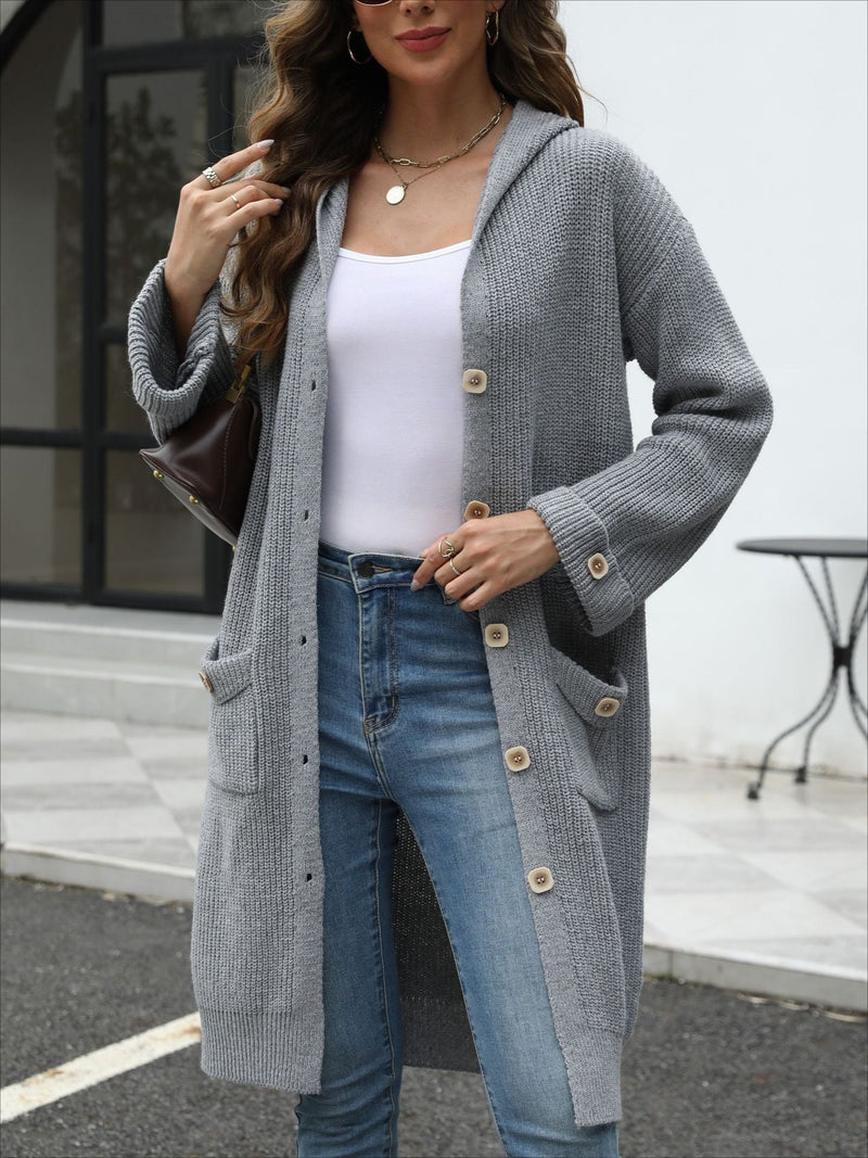 V-neck Loose Knit Cardigan