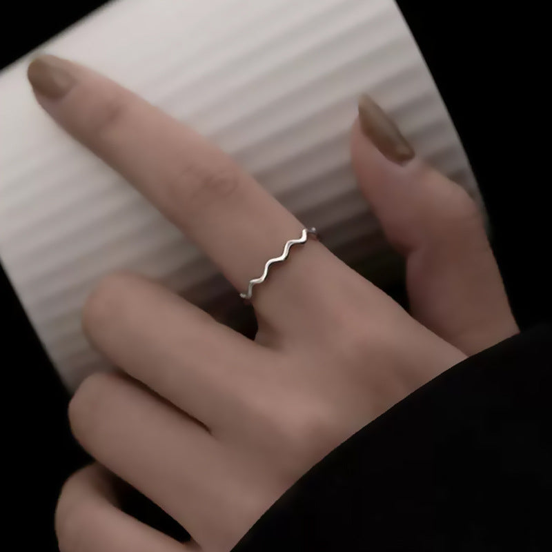 Minimalist Wave Ring
