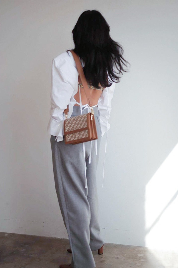 Cutout Back Blouse