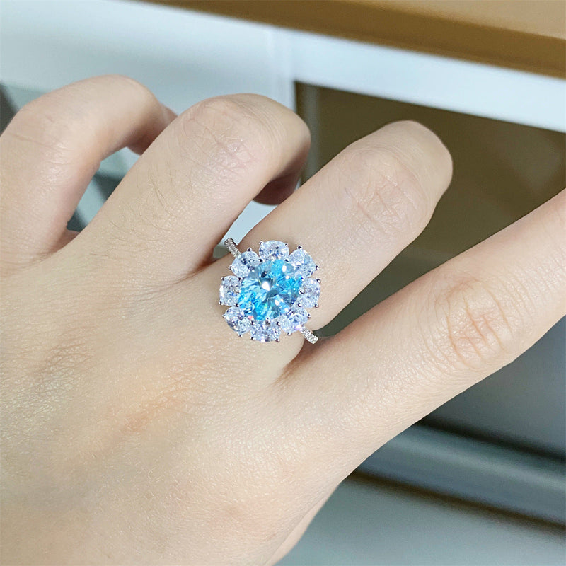 Elegant Blue Topaz Ring