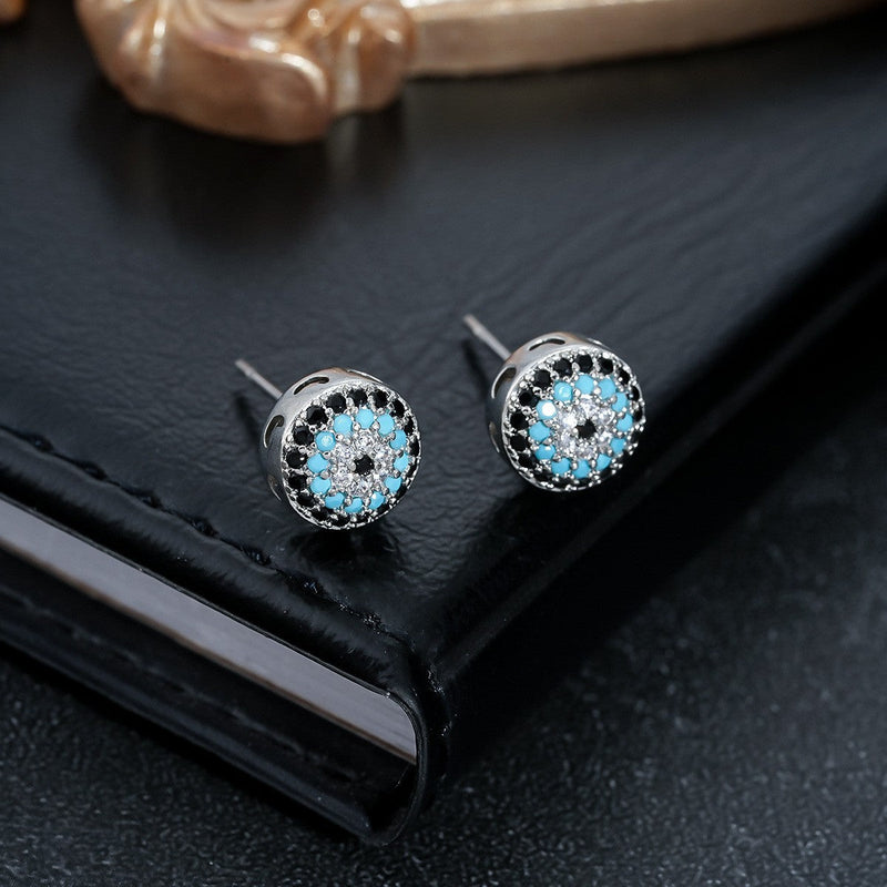 Turquoise Crystal Earrings