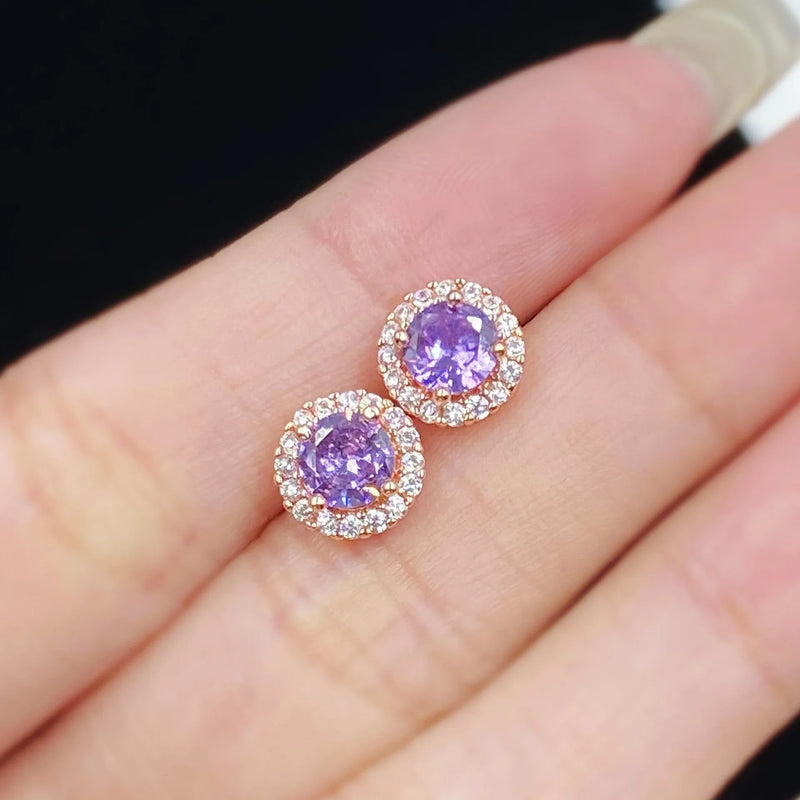 Elegant Amethyst Earrings
