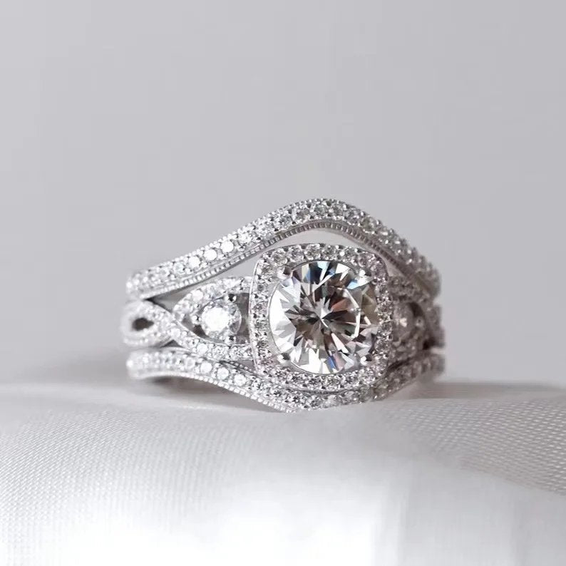 Elegant Crystal Statement Ring