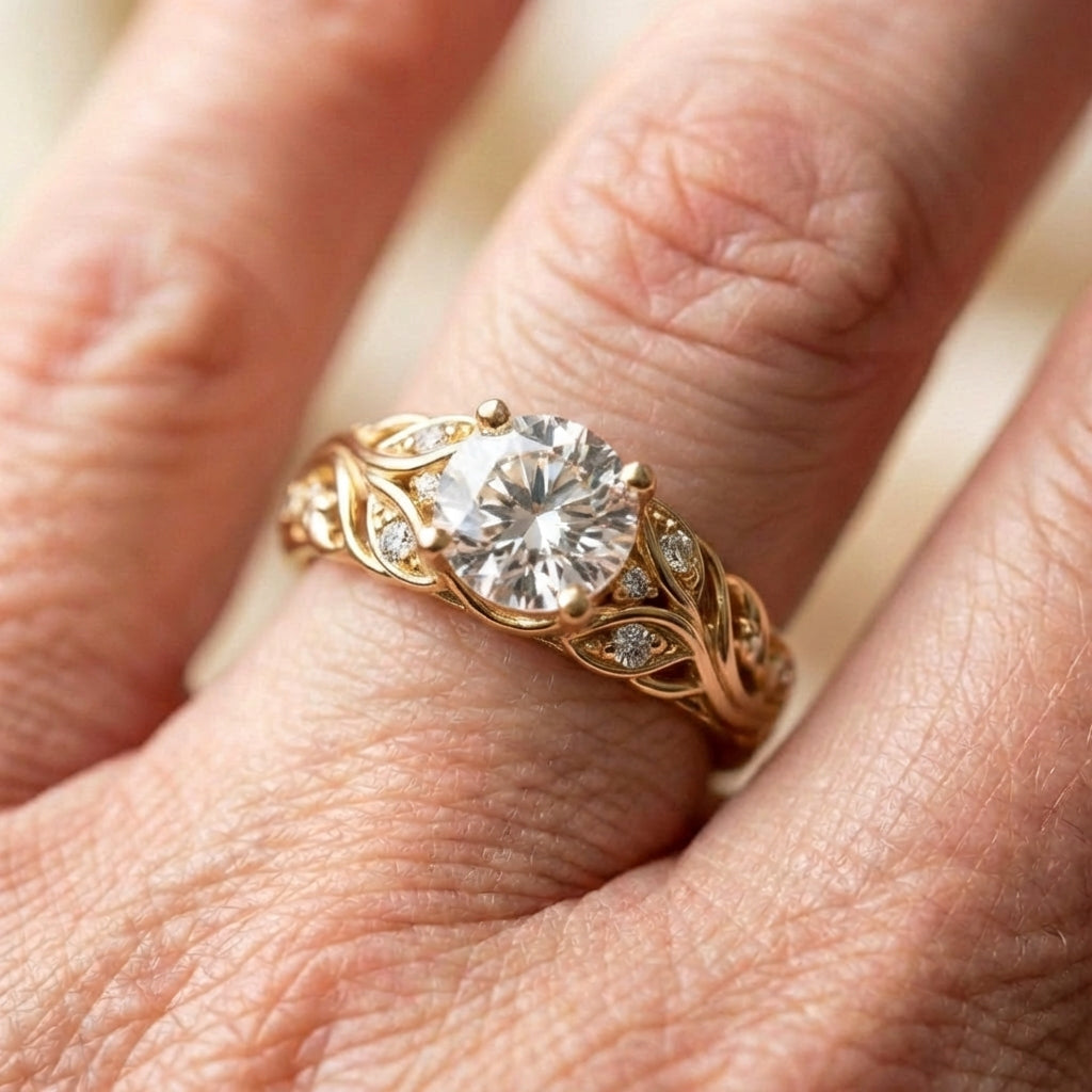 Elegant Exotic Zirconia Ring