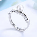 Elegant White Pearl Ring