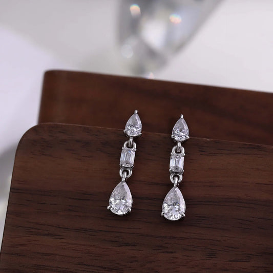 Elegant Crystal Drop Earrings
