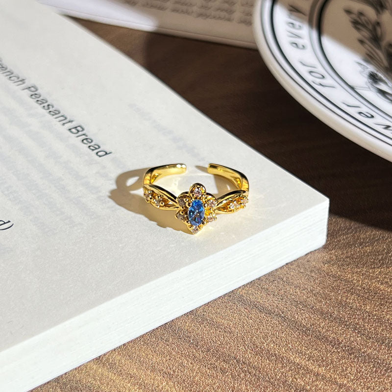 Elegant Sapphire Gold Ring