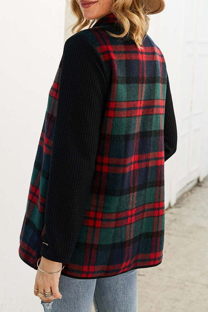 Ol Winter Street Style Plaid Coat