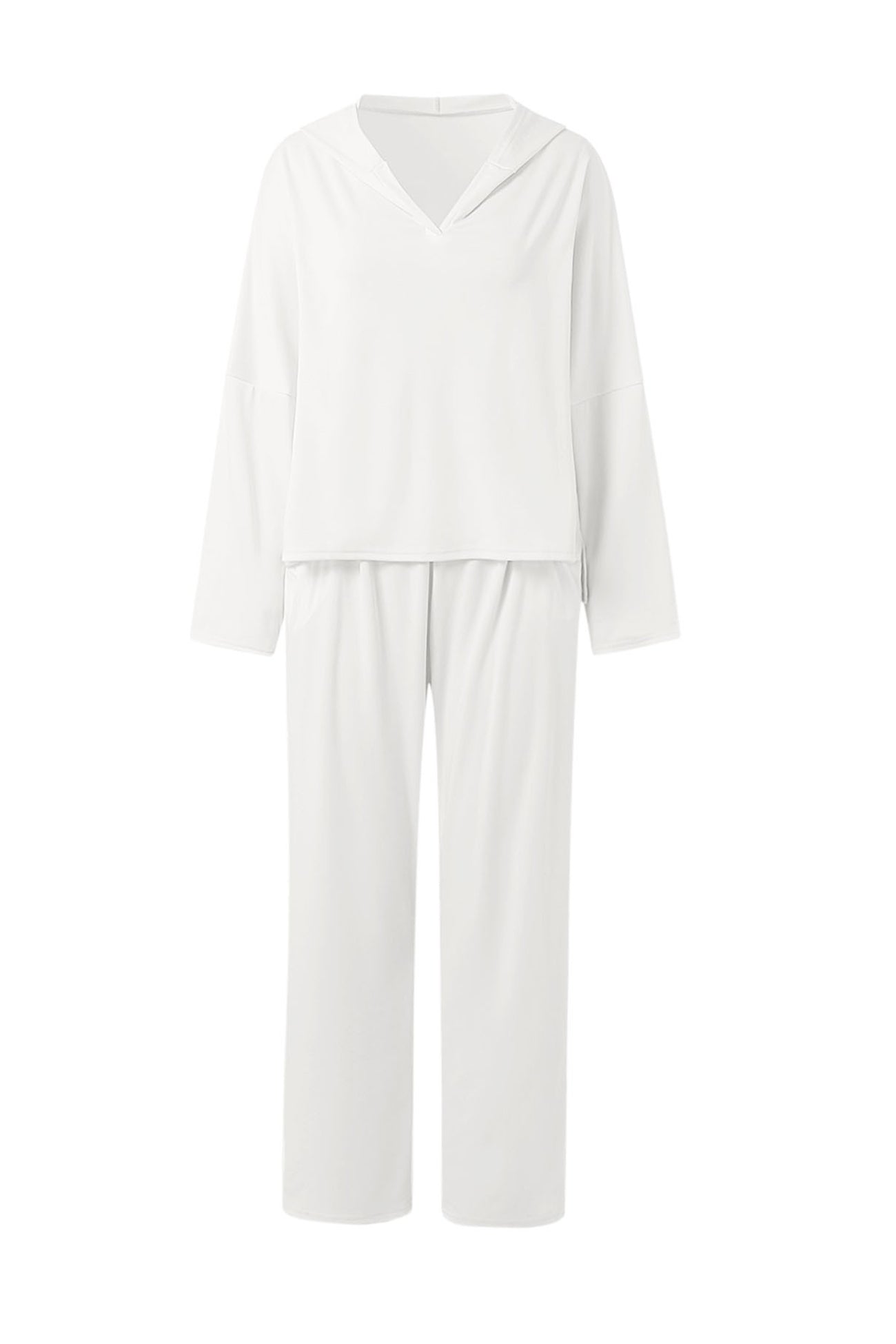 Color Hoodie Haren Pants Set