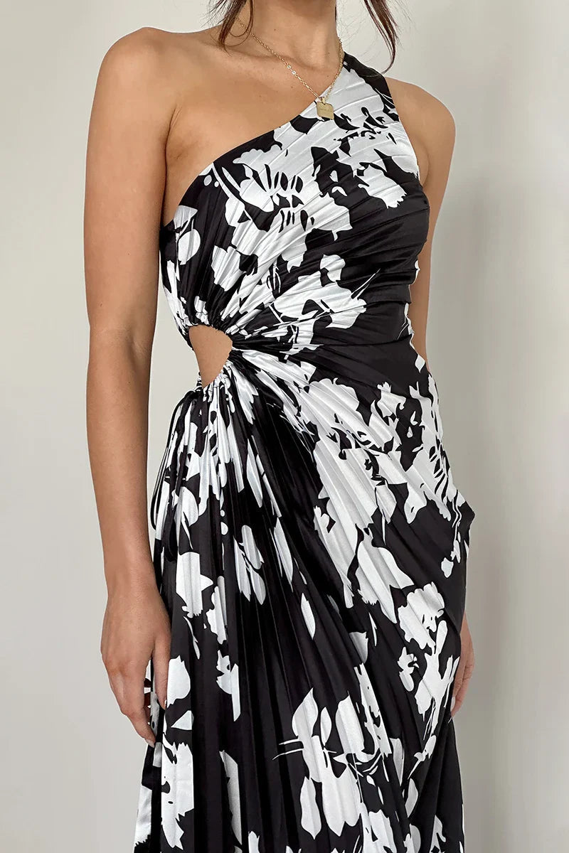 Laken Maxi Dress - Black/white