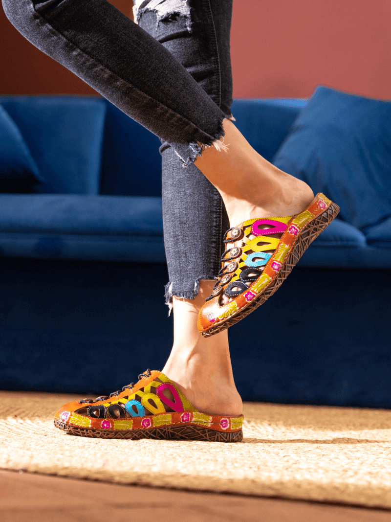 Soffia | Annadale Cut-out Leather Sandal