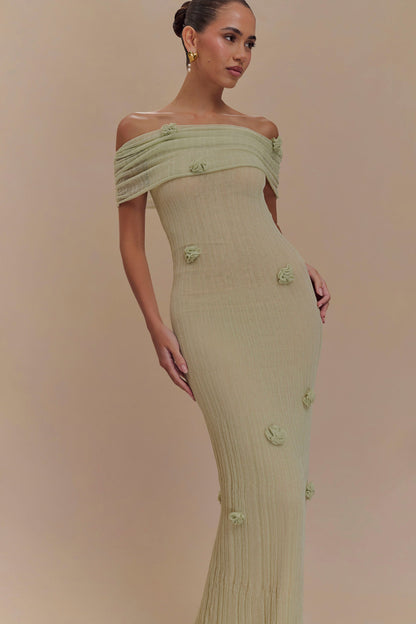 Orchid Knit Maxi Dress