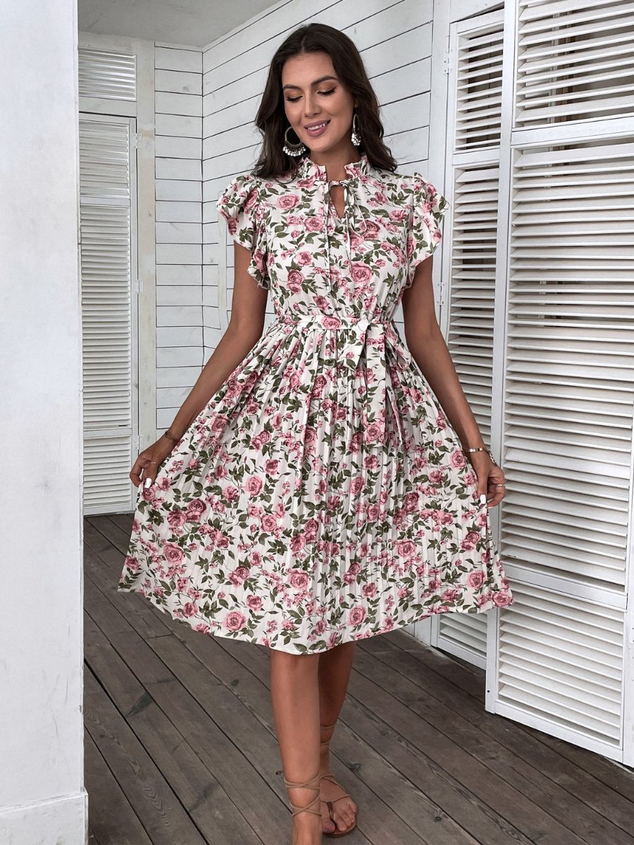 Kaidesse Midi Dress - Pink