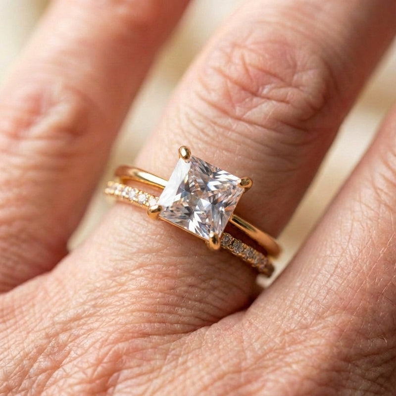 Vintage Brilliant Ring Set