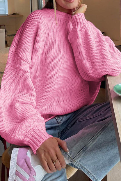 Color Long Sleeve Sweater