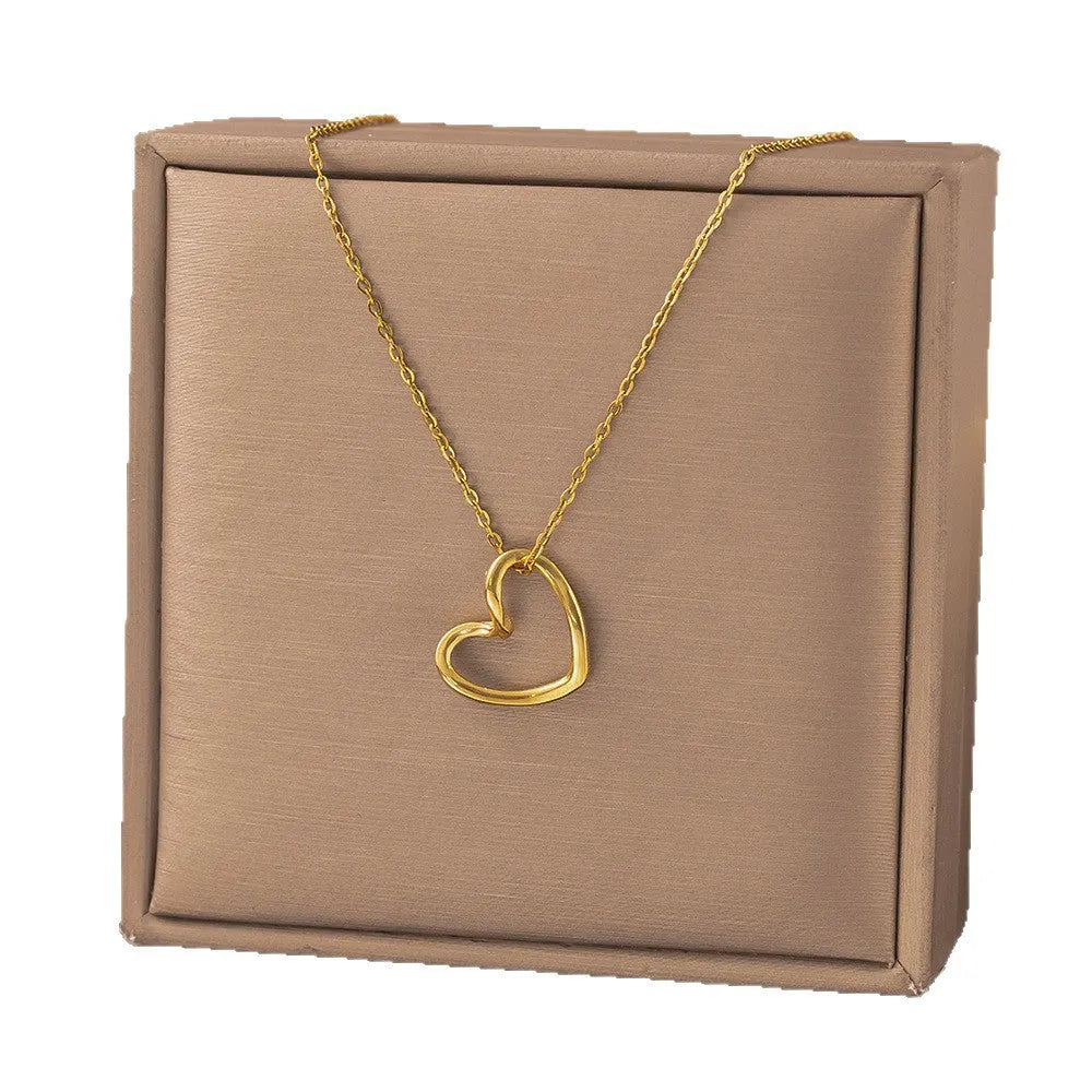 Romantic Gold Heart Necklace