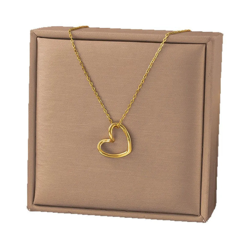 Romantic Gold Heart Necklace
