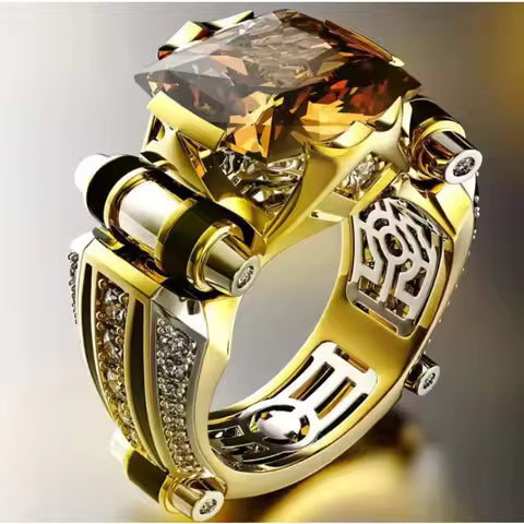 Statement Citrine Ring