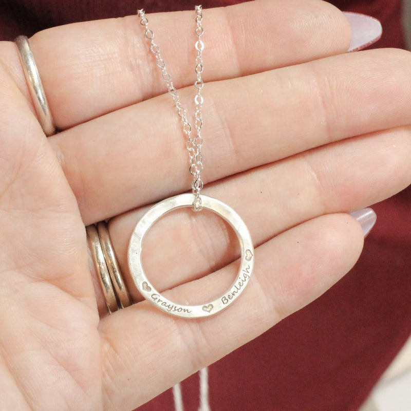 Personalized Circle Necklace