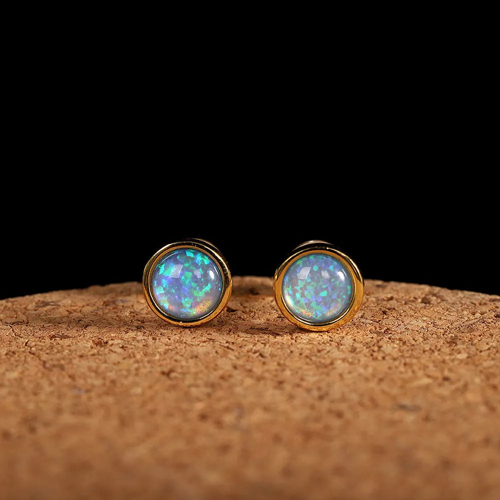 Iridescent Opal Earrings