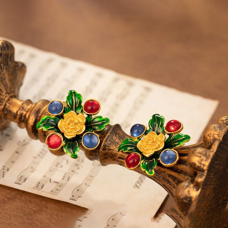 Vintage Floral Earrings