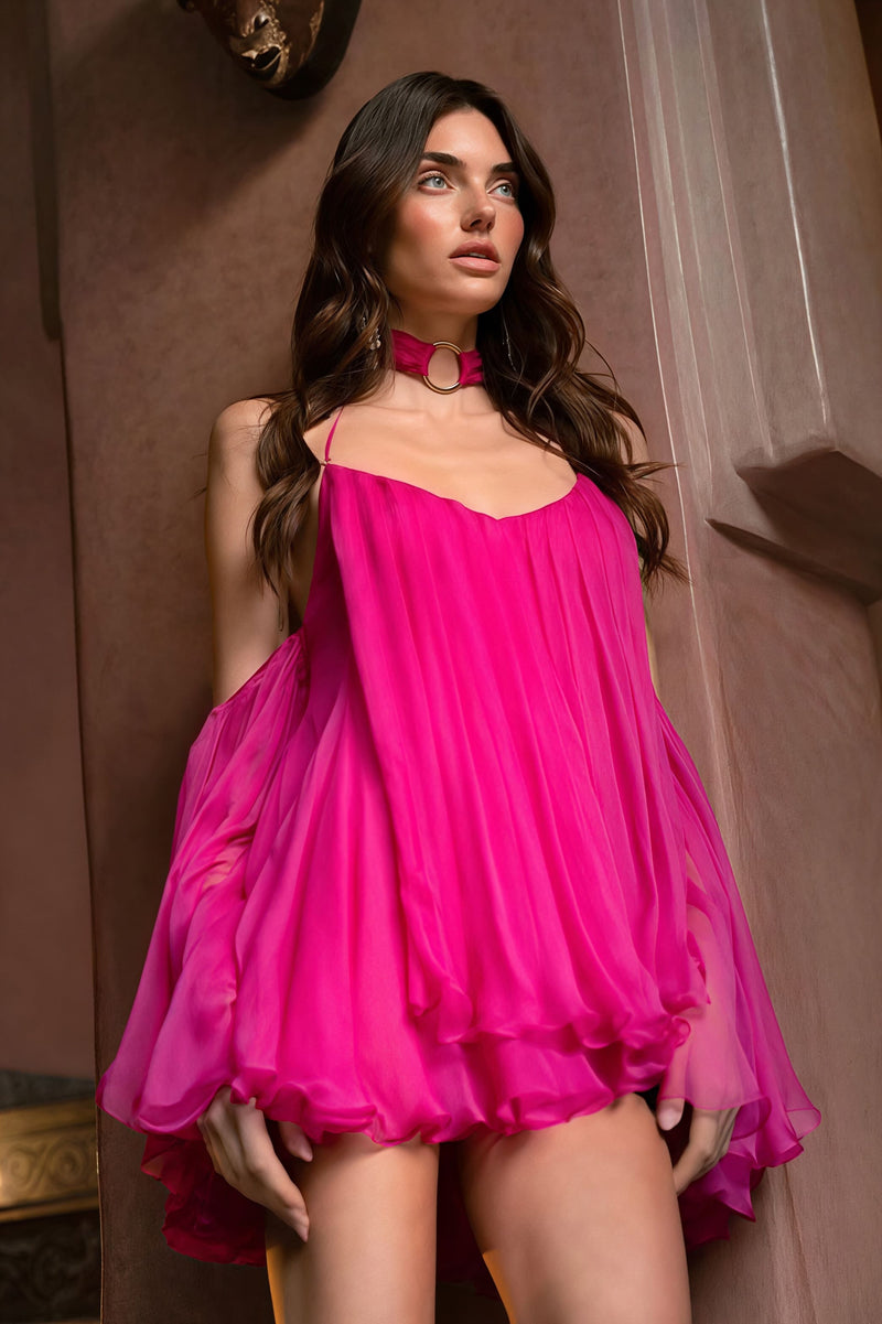 Cami Relaxed Flared Sleeve Mini Dress