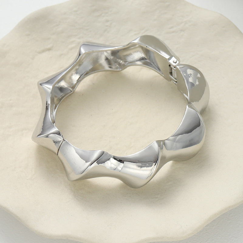 Modern Silver Bracelet