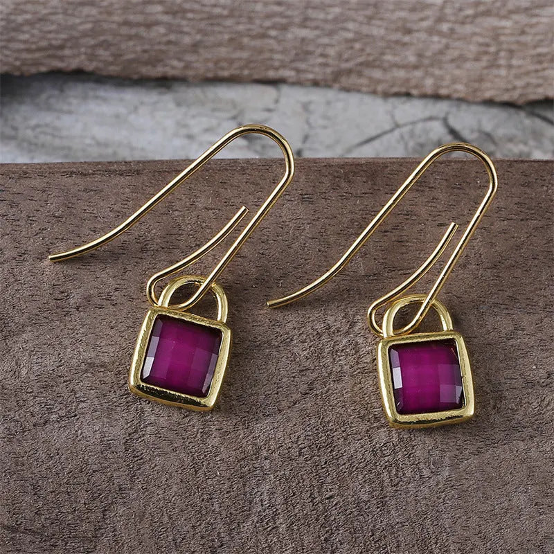 Elegant Ruby Earrings