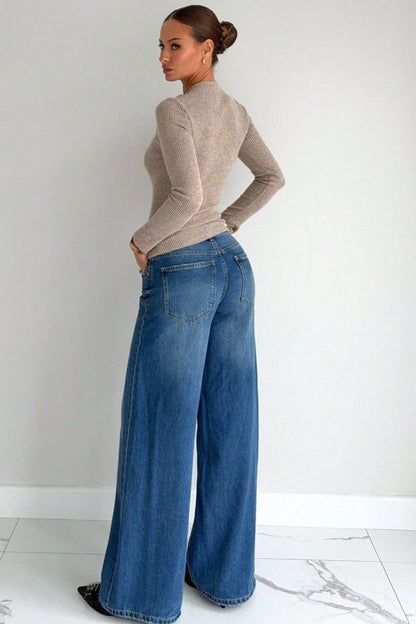 Cinched Waist Asymmetrical Cutout Sweater