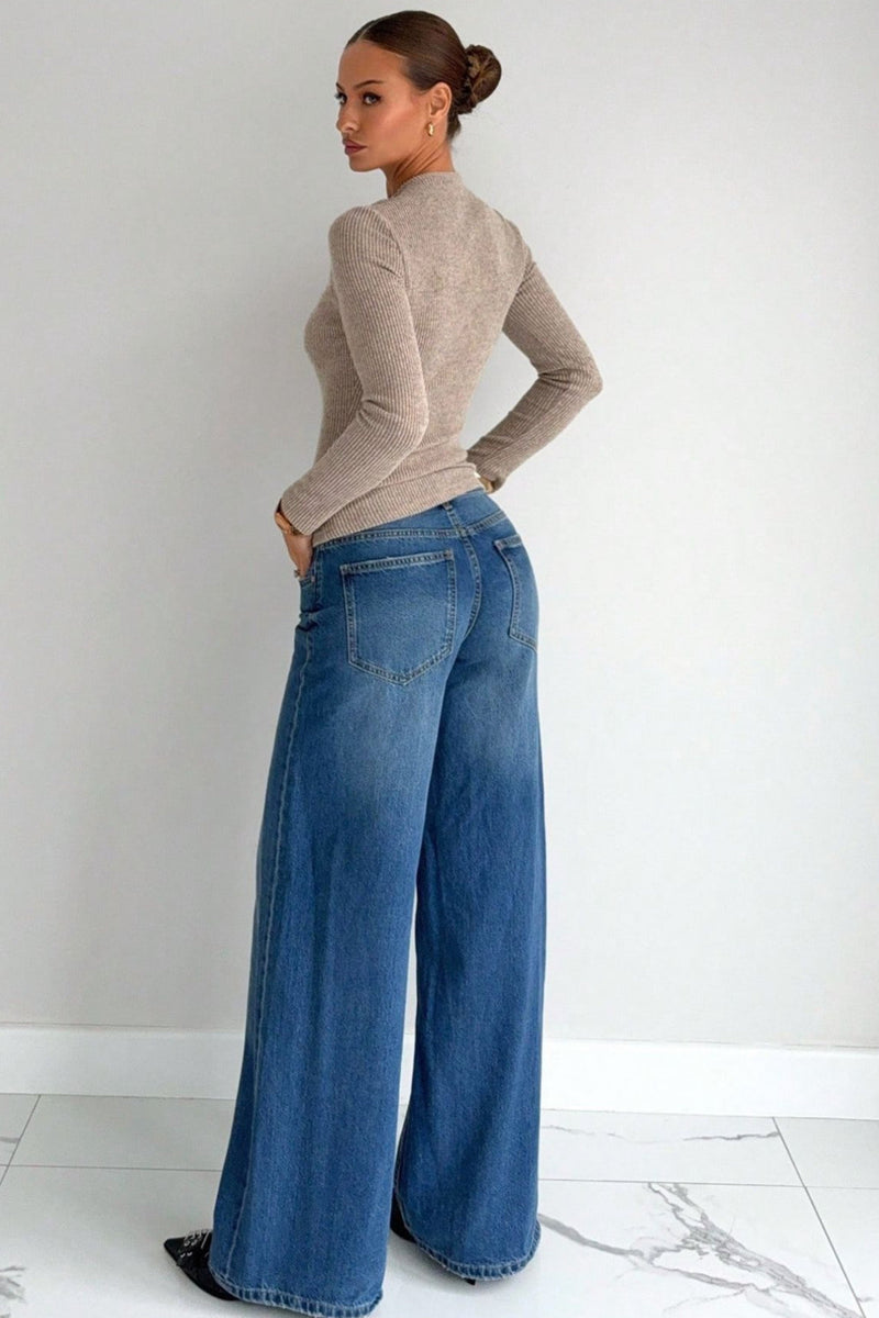 Cinched Waist Asymmetrical Cutout Sweater