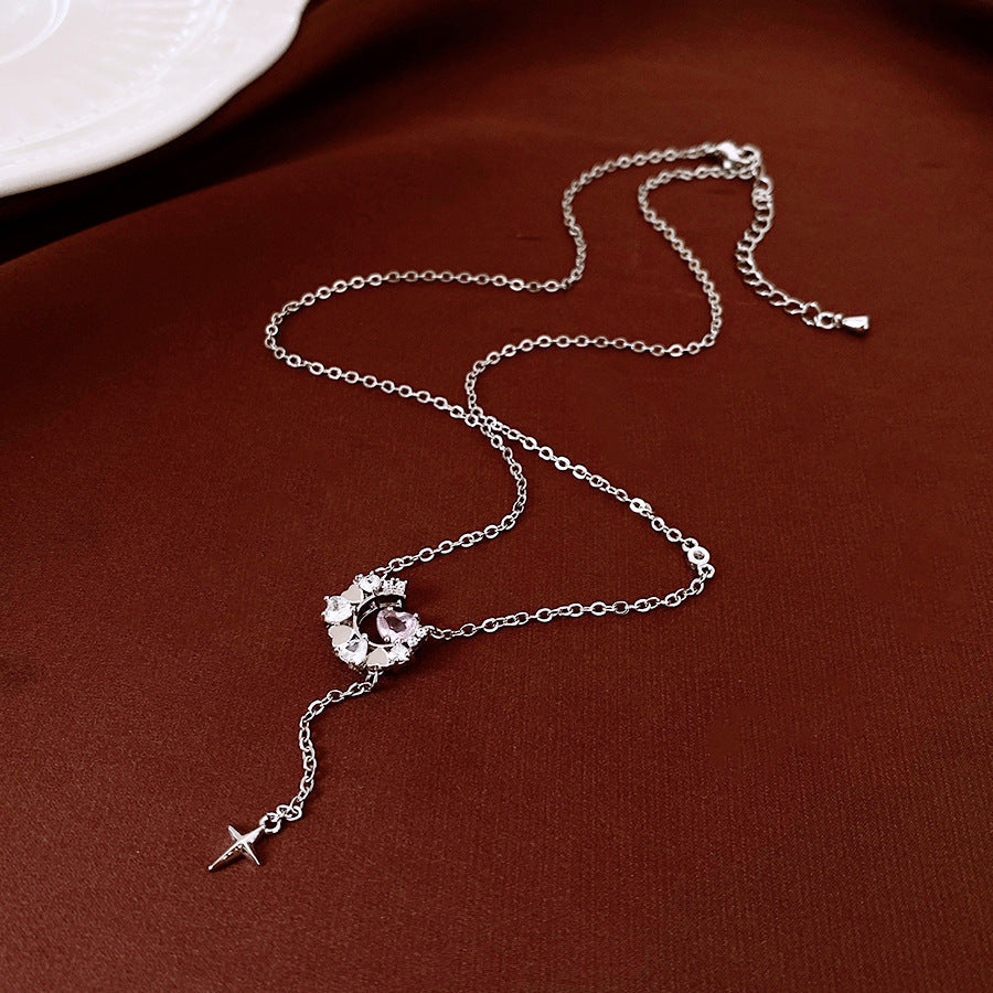 Celestial Moon Star Necklace