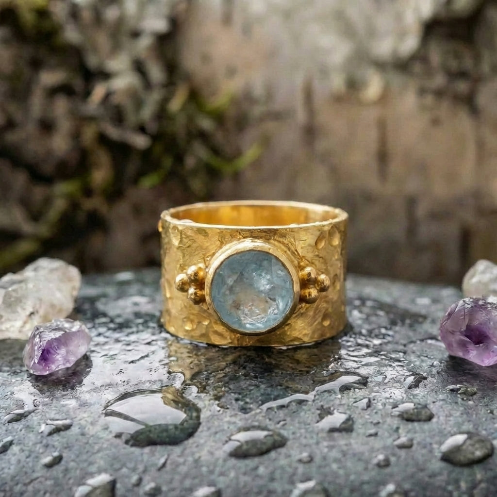 Vintage Golden Moonstone Ring