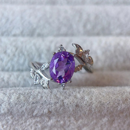 Statement Amethyst Ring