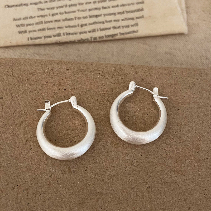 Classic Silver Hoop Earrings