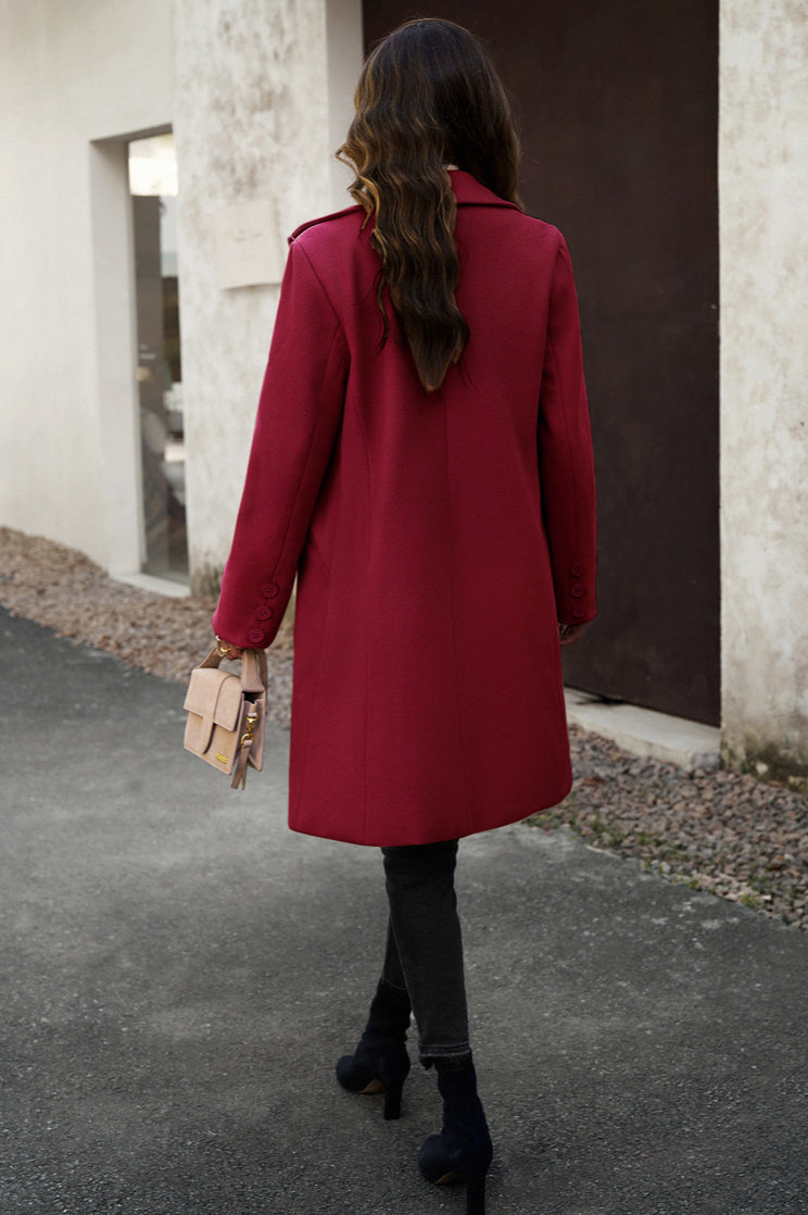 Wool Blend Longline Coat