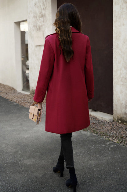 Wool Blend Longline Coat