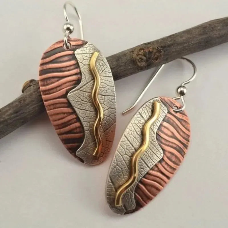 Vintage Leaf Drop Earrings