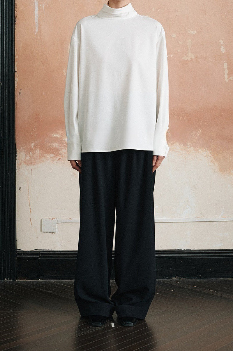 Lightweight Draped Tie Neck Blouse